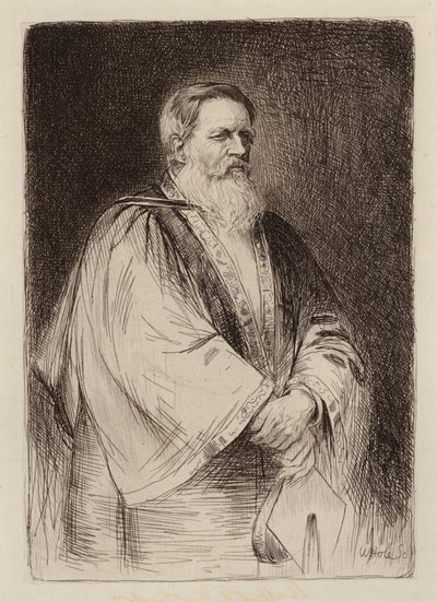 Sir Stafford Henry Northcote, Lord Rector door William Brassey (after) Hole