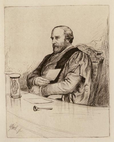 Thomas Grainger Stewart, Professor in de Praktijk van de Geneeskunde door William Brassey (after) Hole