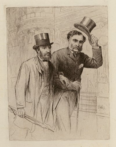 Thomas Smith Clouston, docent geestesziekten; Douglas Argyll Robertson, docent oogziekten door William Brassey (after) Hole