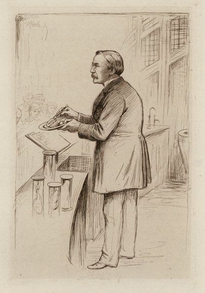 William Smith Greenfield, Professor van Algemene Pathologie (gravure) door William Brassey (after) Hole