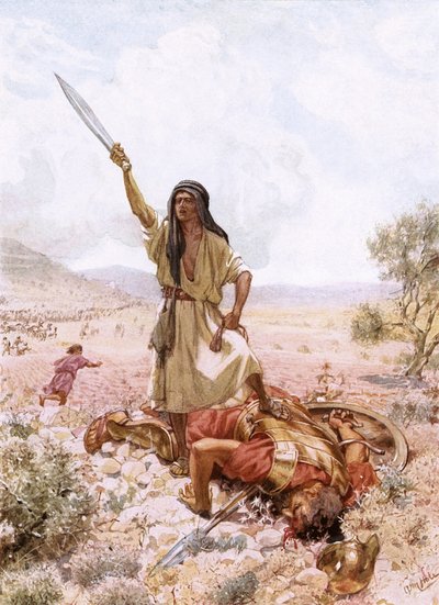 David en Goliath door William Brassey Hole