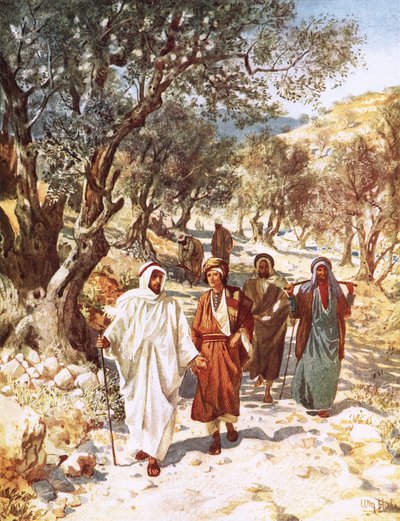 Jezus en zijn discipelen reizen naar Galilea door William Brassey Hole