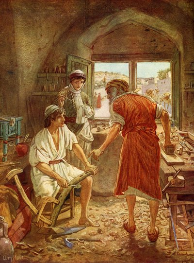 Jezus als jonge man - Bijbel door William Brassey Hole