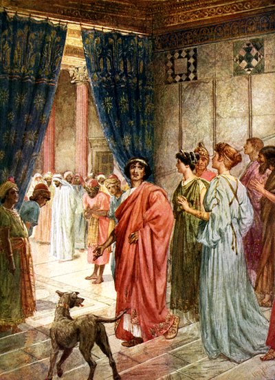 Jezus wordt naar Herodes gestuurd door William Brassey Hole