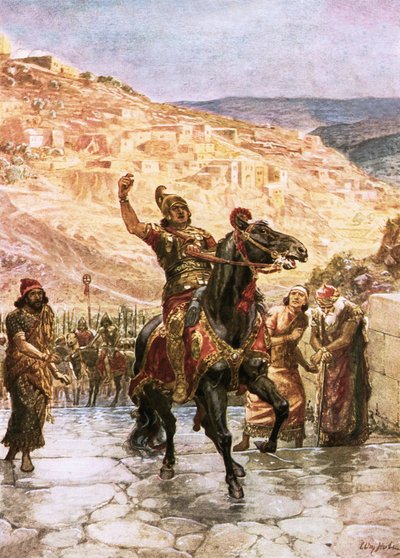 De Assyrische Rabshakeh eist de overgave van Jeruzalem door William Brassey Hole