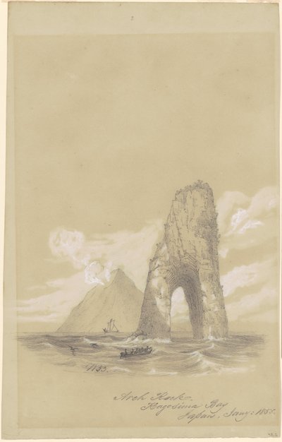 Arch Rock, Kagosima Bay, Japan door William Brenton Boggs