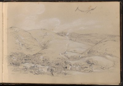 Heuvel- en Dalscène door William Brockedon