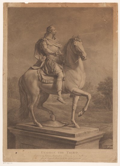 Ruiterportret van George III, koning van Engeland door William Bromley (I)