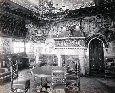 Eetkamer in het huis van William Burges door William Burges