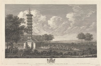 Chinees Paviljoen in Europees Landschap door William Byrne