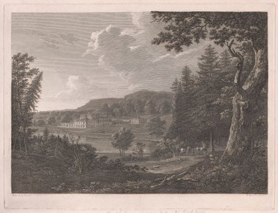Fonthill zoals het was voor de Wijzigingen van de Heer Beckford door William Byrne