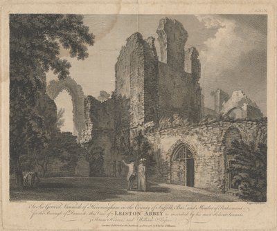 Uitzicht op Leiston Abbey door William Byrne