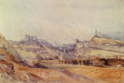 Edinburgh vanaf Salisbury Crags door William Callow