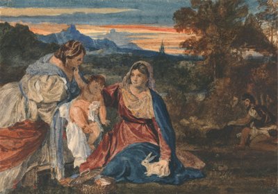 Madonna met een konijn door William Callow