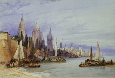 Mainz, aan de Rijn, 1895 door William Callow