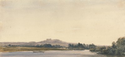 Mont-Valérien vanuit Bois de Boulogne door William Callow