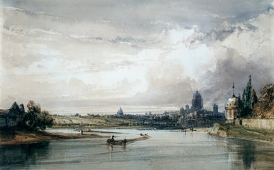 Parijs gezien van veraf door William Callow