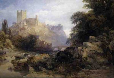 De Stad en het Kasteel vanaf de Rivier, c.1860 door William Callow