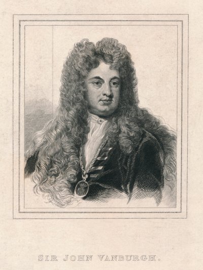 Sir John Vanburgh, 1830 door William Camden Edwards