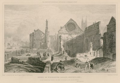 Ruïnes van Winchester Place, Southwark, Londen door William Capon