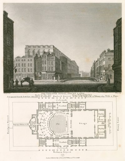 Het Koninklijk Theater, Drury Lane, Londen, gebouwd door wijlen Henry Holland door William Capon