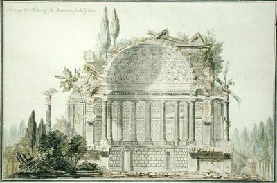 Ontwerp voor een Verwoest Mausoleum voor de Prins van Wales (1738-1820) 1752 door William Chambers