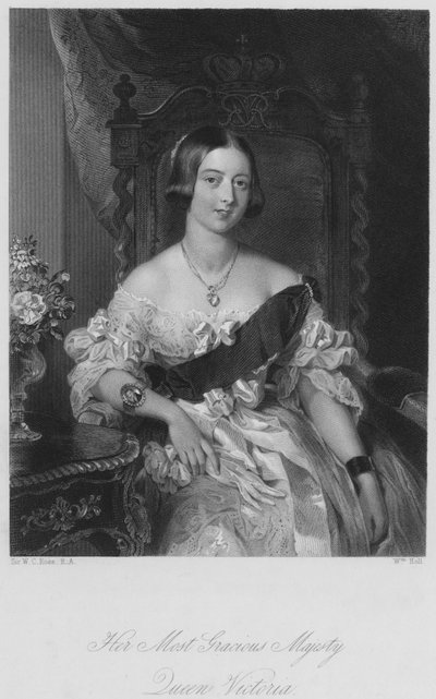 Hare Majesteit Koningin Victoria (gravure) door William Charles (after) Ross