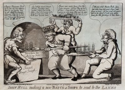 John Bull maakt een nieuwe lading schepen om naar de meren te sturen door William Charles