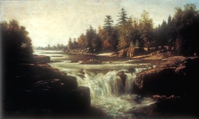 Kleine Watervallen van de Passaic Rivier door William Charles Anthony Frerichs