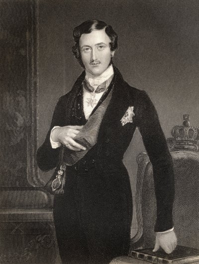 Albert Prins-Gemaal van Groot-Brittannië, gegraveerd door W. Holl, uit 