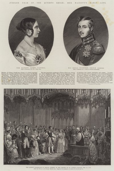 Jubileumjaar van de koningin, het vroege leven van Hare Majesteit door William Charles Ross