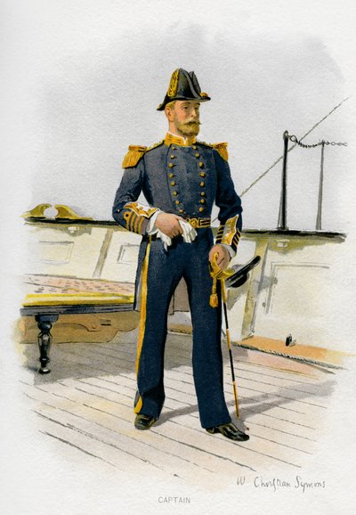 Kapitein van de Royal Navy, c1890-c1893 door William Christian Symons