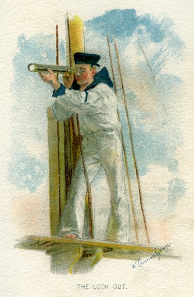 De uitkijk, ca. 1890-1893 door William Christian Symons
