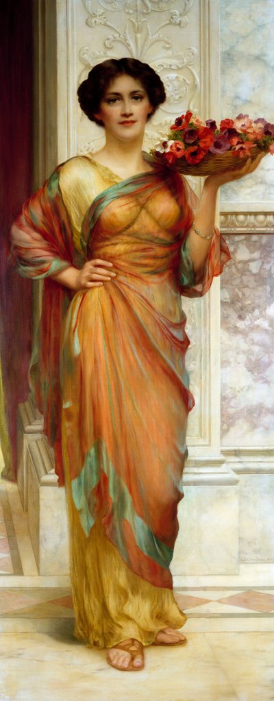 De Mand met Anemonen door William Clark Wontner