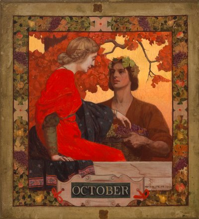 Oktober omslagillustratie voor Harper