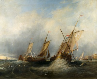 Nederlandse Schepen die de Brill Innemen door William Clarkson (attr. to) Stanfield