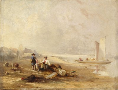 Een rivierkust door William Clarkson Stanfield