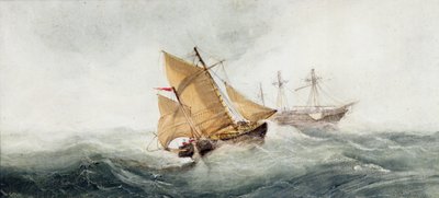 Naderend het Wrak, 1837 door Clarkson Frederick Stanfield