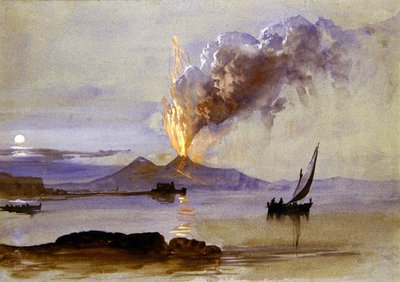 Uitbarsting van de Vesuvius door Clarkson Frederick Stanfield