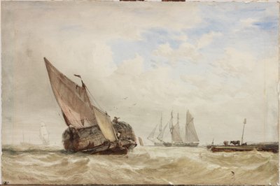 De hooiboot door Clarkson Frederick Stanfield