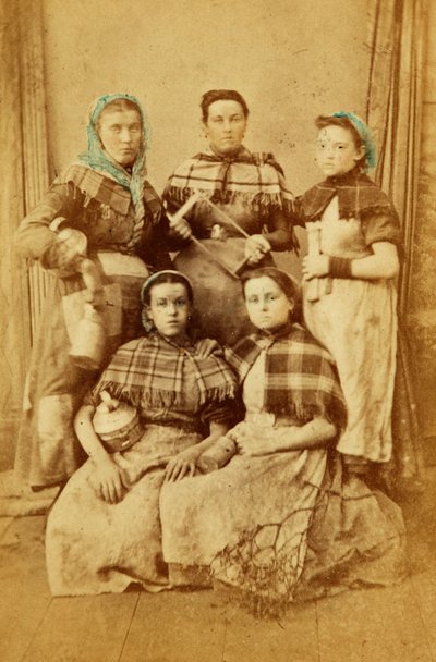 Arbeiders van de Tredegar IJzerwerken, Wales door William Clayton