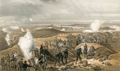 Een hete dag in de Batterijen door William Crimea Simpson