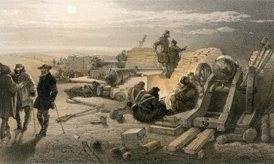 Een rustige nacht in de batterijen, Greenhill Battery (Major Chapman