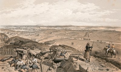 Bastoni du Mat van de Centrale Bastion door William Crimea Simpson