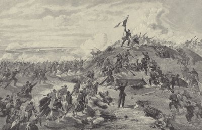 Inname van de Malakoff Redoute door de Fransen, Beleg van Sebastopol, 8 september 1855 door William Crimea Simpson