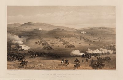Charge van de Lichte Brigade onder generaal-majoor de graaf van Cardigan, 1855 door William Crimea Simpson