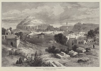 Dowlutabad, in het gebied van de Nizam van Hyderabad, India door William Crimea Simpson