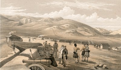 Highland Brigade Kamp, kijkend naar het zuiden door William Crimea Simpson