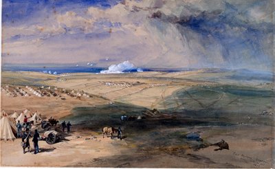Kwartieren van Lord Raglan voor Sebastopol, november 1854 door William Crimea Simpson