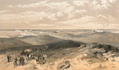 Sebastopol vanaf de achterkant van de Engelse batterijen door William Crimea Simpson